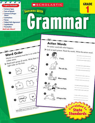 Book cover for Scholastic Success with Grammar: Grade 1 Workbook