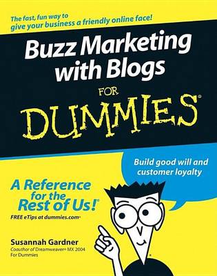 Book cover for Buzz Marketing with Blogs for Dummies