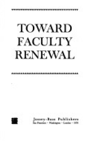 Cover of Towards Faculty Renewal