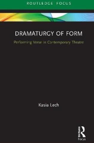Cover of Dramaturgy of Form