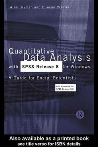 Cover of Quantitative Data Analysis with SPSS Release 8 for Windows