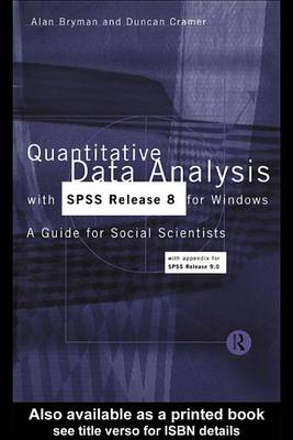 Book cover for Quantitative Data Analysis with SPSS Release 8 for Windows