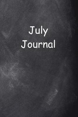 Cover of July Journal Chalkboard Design