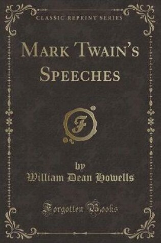 Cover of Mark Twain's Speeches (Classic Reprint)