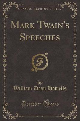 Book cover for Mark Twain's Speeches (Classic Reprint)