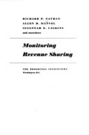 Cover of Monitoring Revenue Sharing