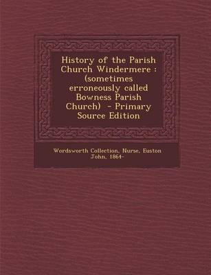 Book cover for History of the Parish Church Windermere