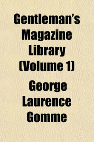 Cover of Gentleman's Magazine Library (Volume 1); Bedfordshire. Berkshire. Buckinghamshire