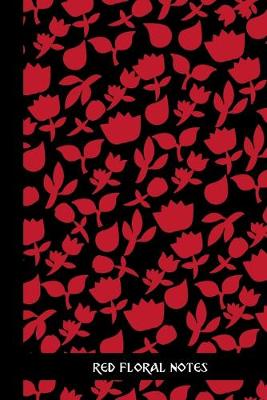 Book cover for red floral notes