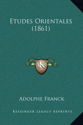 Cover of Etudes Orientales (1861)