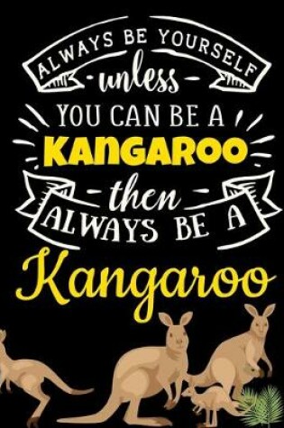 Cover of Black Pages Kangaroo Notebook