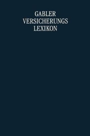 Cover of Gabler Versicherungs Lexikon