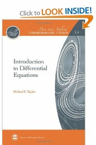 Cover of Introduction to Differential Equations