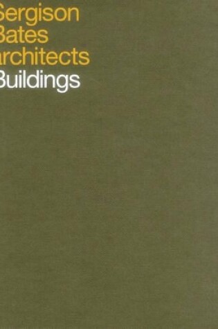 Cover of Sergison Bates architects: Buildings