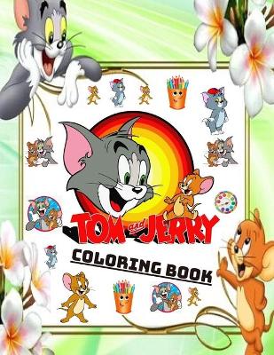 Book cover for tom and jerry coloring book