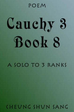 Cover of Cauchy 3 Book 8