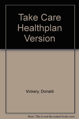 Cover of Take Care Healthplan Version