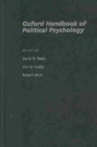 Cover of Oxford Handbook of Political Psychology