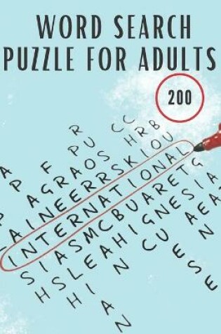 Cover of Word Search Puzzle for Adults
