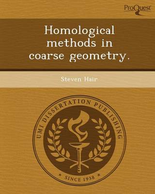 Book cover for Homological Methods in Coarse Geometry