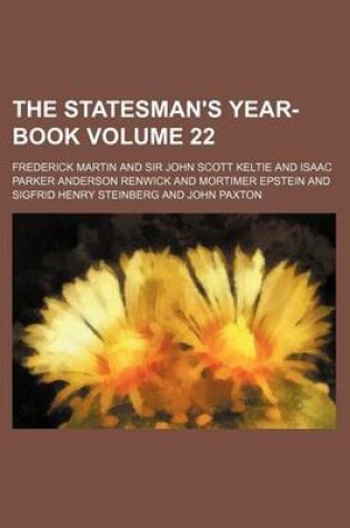 Cover of The Statesman's Year-Book Volume 22