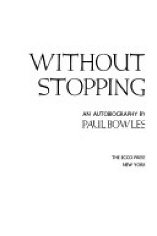 Cover of Without Stopping