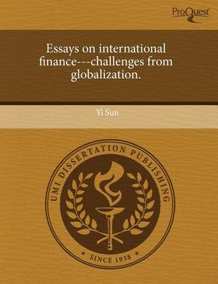 Book cover for Essays on International Finance---Challenges from Globalization
