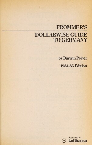 Book cover for Dollarwise Guide to Germany