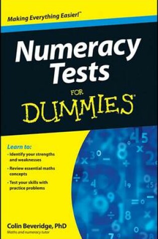 Cover of Numeracy Tests For Dummies