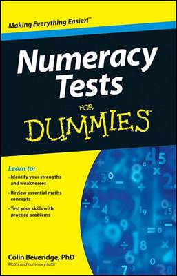 Book cover for Numeracy Tests For Dummies