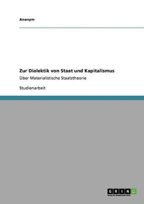 Book cover for Zur Dialektik Von Staat Und Kapitalismus