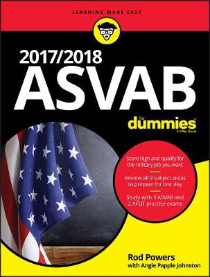 Book cover for 2017 / 2018 ASVAB For Dummies