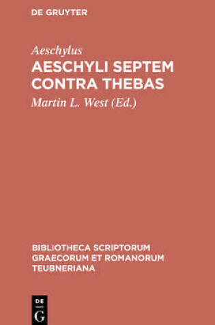 Cover of Aeschyli Septem Contra Thebas
