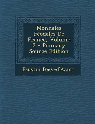 Book cover for Monnaies Feodales de France, Volume 2