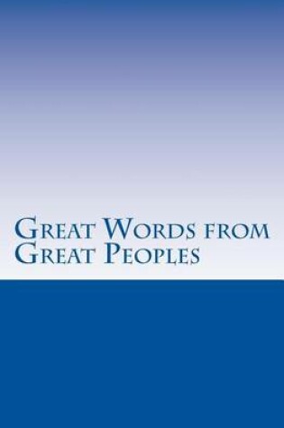 Cover of Great Words From Great Peoples