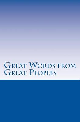 Book cover for Great Words From Great Peoples