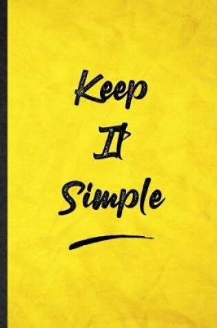 Cover of Keep It Simple