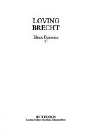 Cover of Loving Brecht