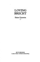 Book cover for Loving Brecht