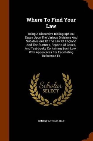 Cover of Where to Find Your Law