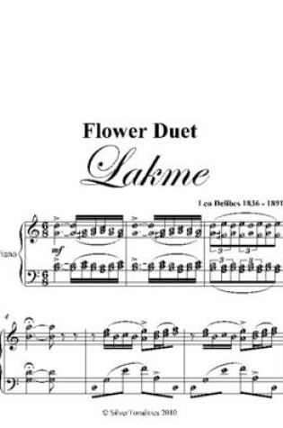Cover of Flower Duet Lakme Intermediate Piano Sheet Music