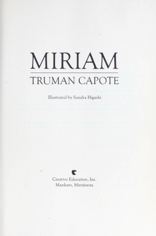 Cover of Miriam