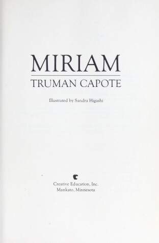 Book cover for Miriam