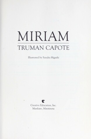 Cover of Miriam