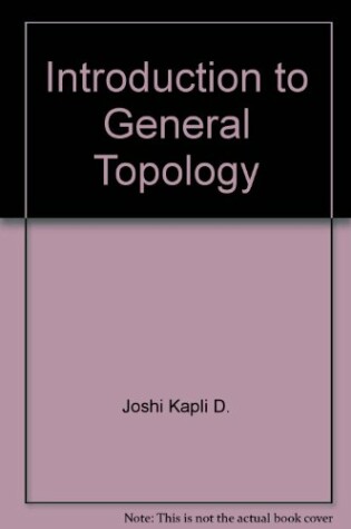 Cover of Introduction to General Topology