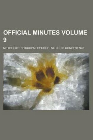 Cover of Official Minutes Volume 9