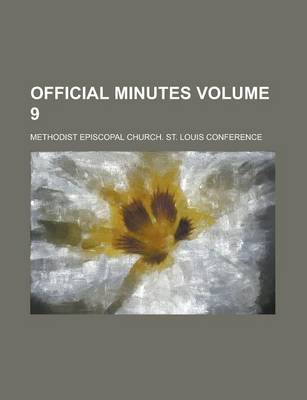 Book cover for Official Minutes Volume 9