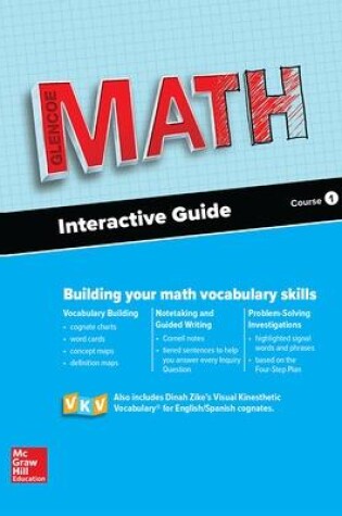 Cover of Glencoe Math, Course 1, Interactive Guide for English Learners, Student Edition