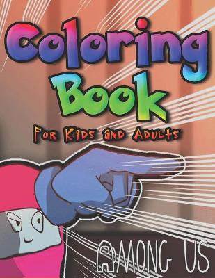 Book cover for Among Us Coloring Book For Kids and Adults