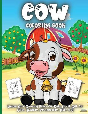 Book cover for Cow Coloring Book